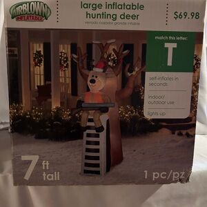 Gemmy Inflatable Deer with Lights